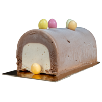 Bûche glacée – Chocolat au lait & Noisette