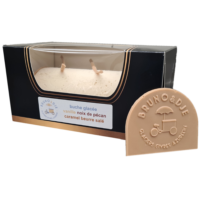 Bûche glacée – Vanille, Noix de pécan & caramel